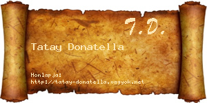 Tatay Donatella névjegykártya